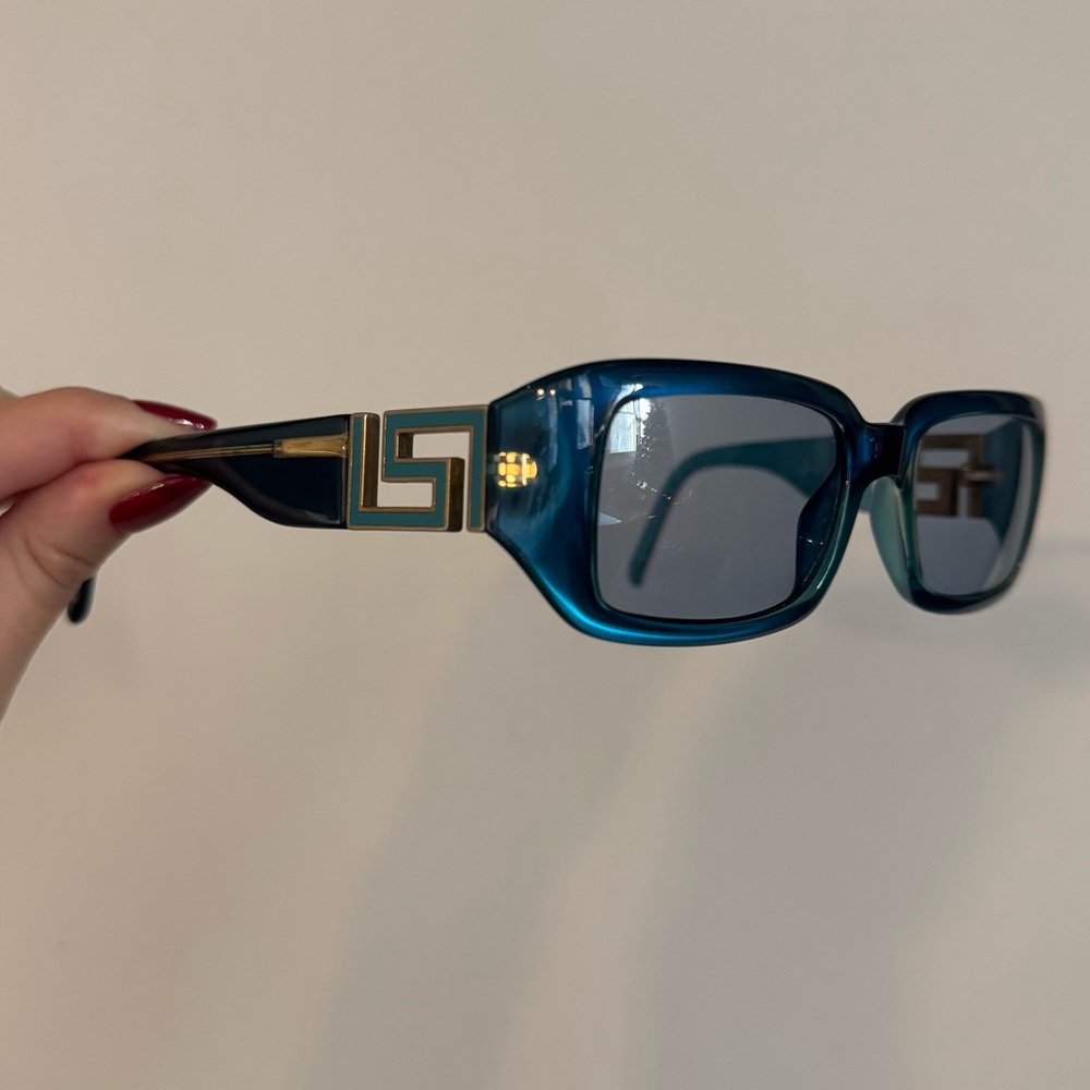 Versace Teal and Gold Sunglasses